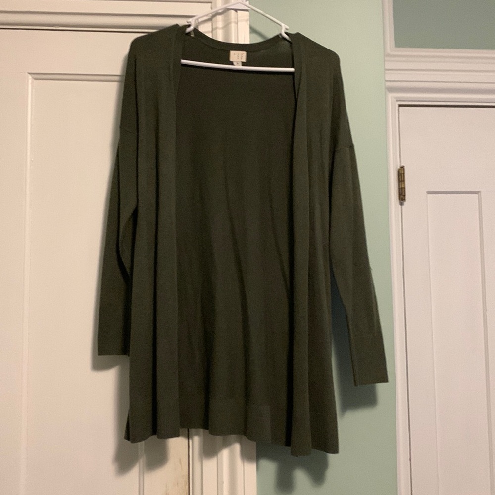A New Day Open Front Long Cardigan